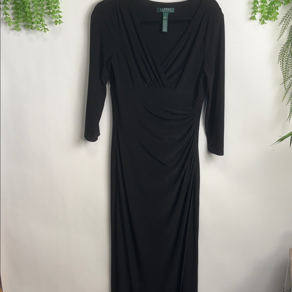 Elegant Black Long Sleeve Dress